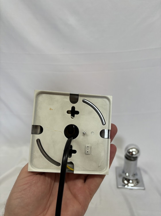 Set of 3 Vintage "Tube" Lamps Rolf Krüger Staff Leuchten – Wall lights, Chrome (photo 7 of 8)