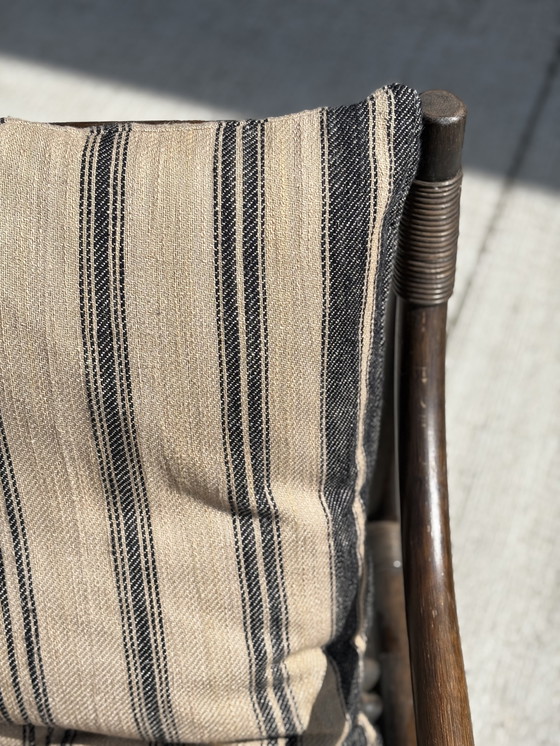 Image 1 of Vintage 3-seater bamboo sofa - new cushions - boho / safari style