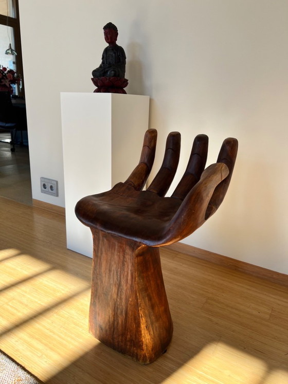 Pedro Friedeberg "Hand Chair" Design hand chair sculpture – Stools, Wood (photo 19 of 22)