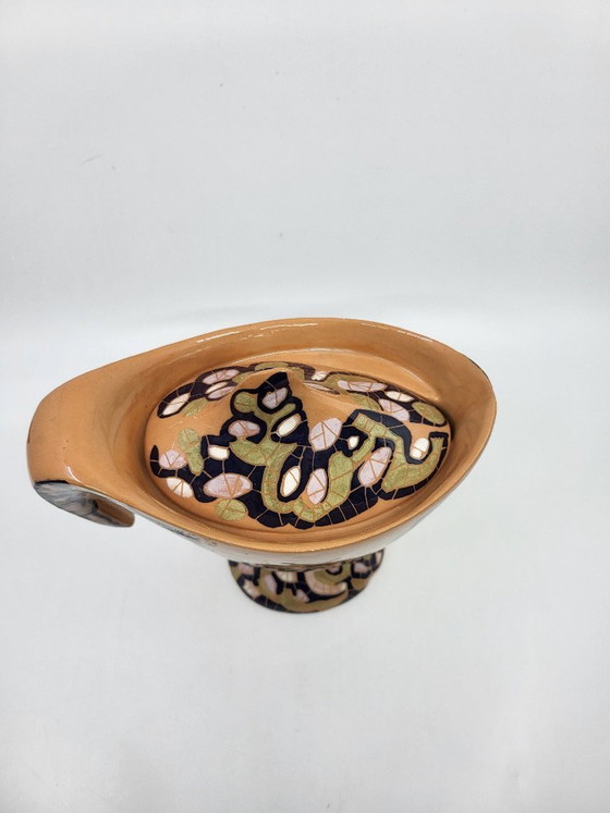 Ceramic Bowl by Gabrielle Mackiewicz, France, 1960, Black (photo 2 of 14)