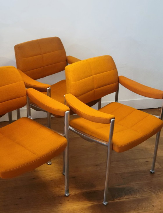 Juego de 4 sillones Miller Borgsen para Röder & Söhne, Alemania, 1974 – Röder Sohne, Sillas de comedor (photo 4 of 15)