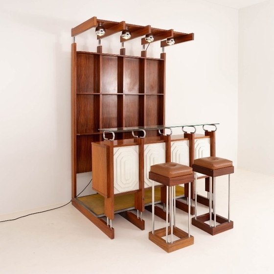 Image 1 of Raro mobile bar italiano con sgabelli