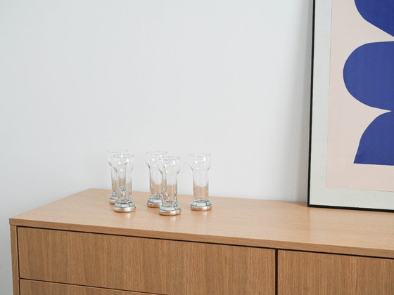 Image 1 of Set aus fünf Gläsern, italienisches Design, 1970er Jahre, hergestellt in Italien