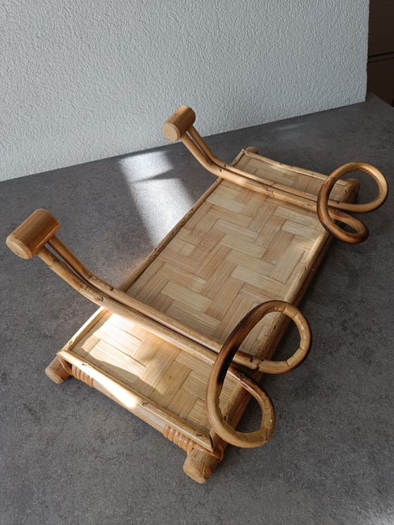 Appendiabiti da parete vintage in bambù e rattan con doppi ganci – Bamboo (photo 5 of 7)