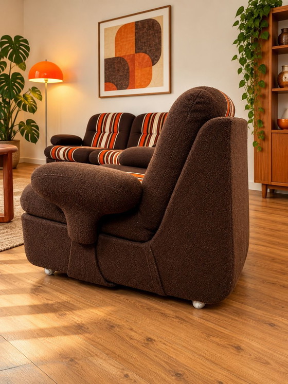 Canapé modulable Hukla vintage, Canapés modulables, Textile, Beige (photo 14 sur 15)