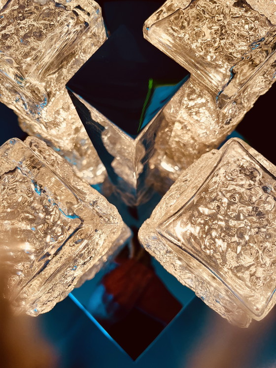 Image 1 of Hillebrand 70’s Ice Cube plafonierre