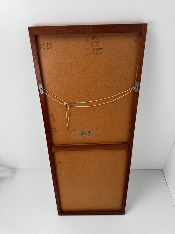 Image 1 of Aksel Kjersgaard Model 145 Teak spiegel – Deens vakmanschap uit het midden van de eeuw