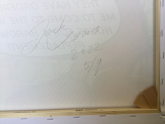 Image 1 of Jack Vissers - Meeska Mooska - offset sobre lienzo - firmado a mano