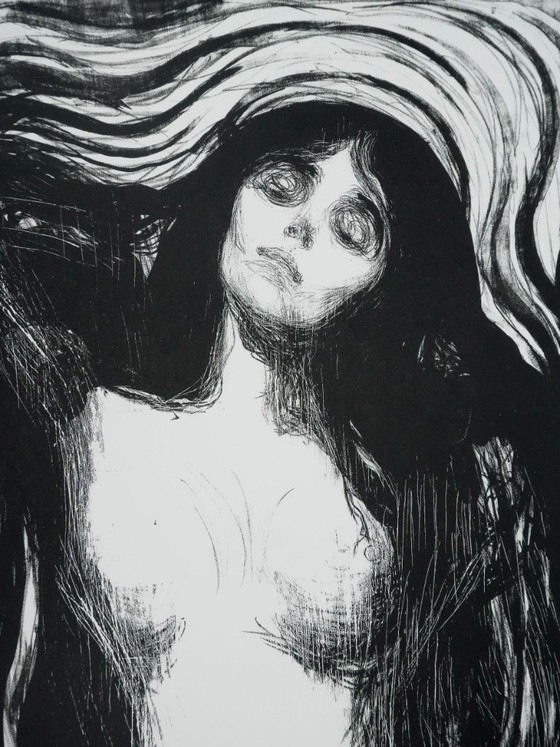 Edvard Munch: The Madonna (Black), Signed Lithograph – Lithographs & prints, Paper (photo 8 of 8)