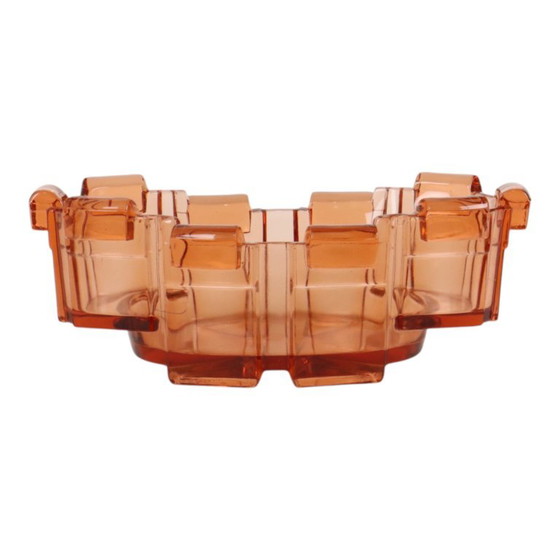 Art Deco Schaal Jardinière Stolze Hermanova Kubistisch – Plantenbak, Glass (photo 7 of 18)