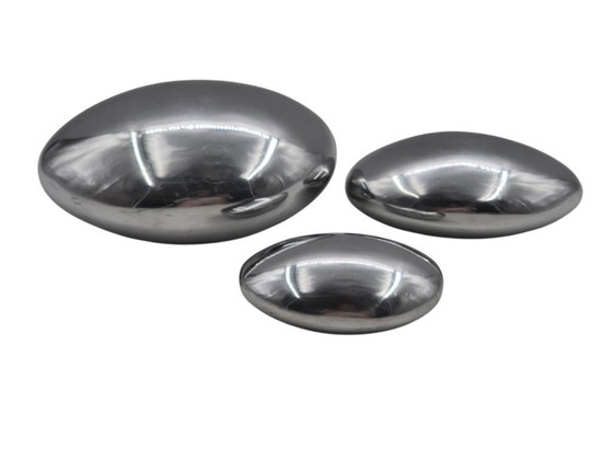 Image 1 of Set di 3 ciottoli decorativi in ​​alluminio massiccio