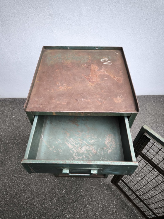 Meuble de métier / atelier, Armoires de rangement, Métal, Vert (photo 3 sur 6)
