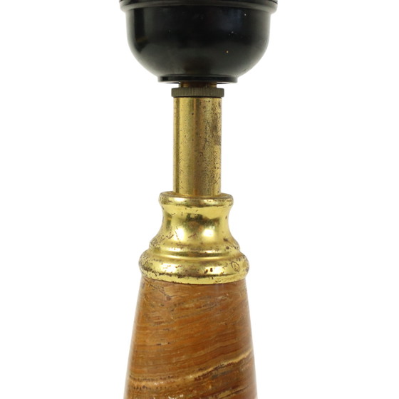 Image 1 of Vintage Table Lamp Onyx Marble