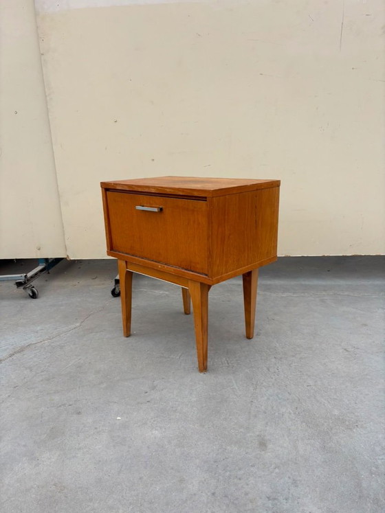 Comodino Vintage in Legno Mid-Century – Anni '60 – Comodini, Metal, Wood (photo 2 of 6)