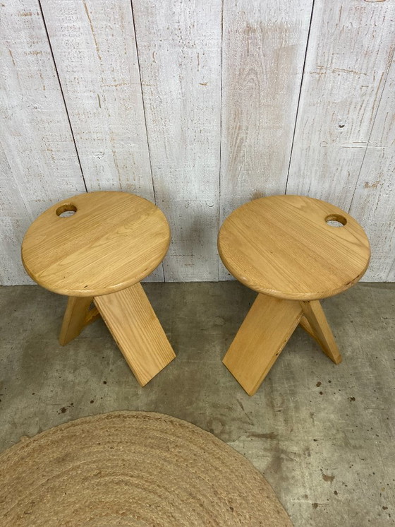 Image 1 of Par de taburetes plegables