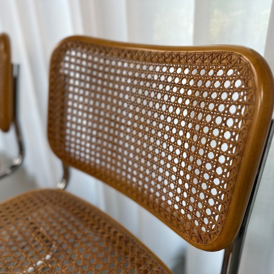 Image 1 of Set of 6 Cesca Chairs by Marcel Breuer for Gavina, 1960s