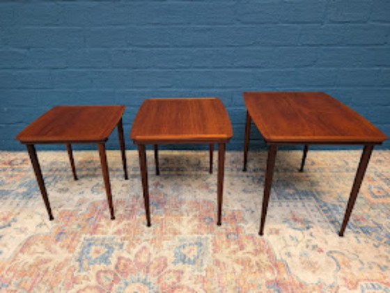 Image 1 of Tavolini vintage | mimiset, Jørgen Aakjær Jørgensen per Møbelintarsia, anni '60