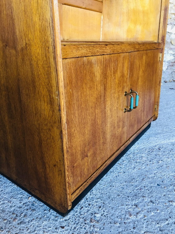 Image 1 of Vintage Wall Unit With / Bookcase Circa 1950’S