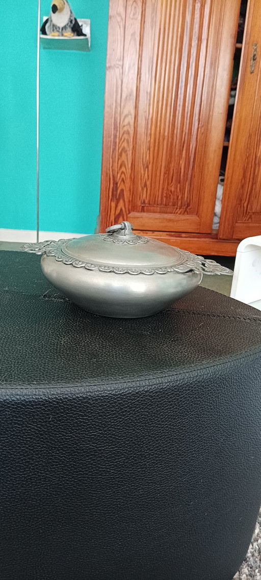 Vintage Italian pewter bobonniere peltro 95%