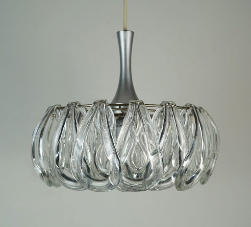 Lámpara colgante Mid Century con 24 elementos acrílicos, años 60 70, Space Age