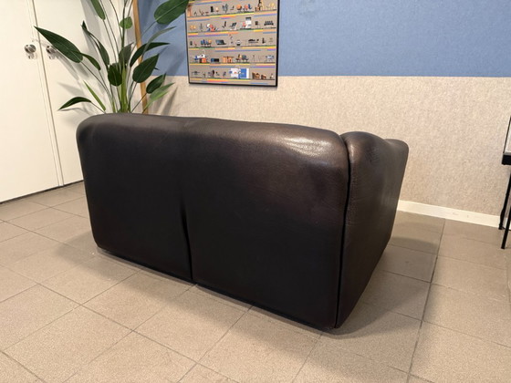 De Sede | DS47 | Schwarzes Büffelleder | 2 Stück – 2 Sitzer Sofas (photo 11 of 14)