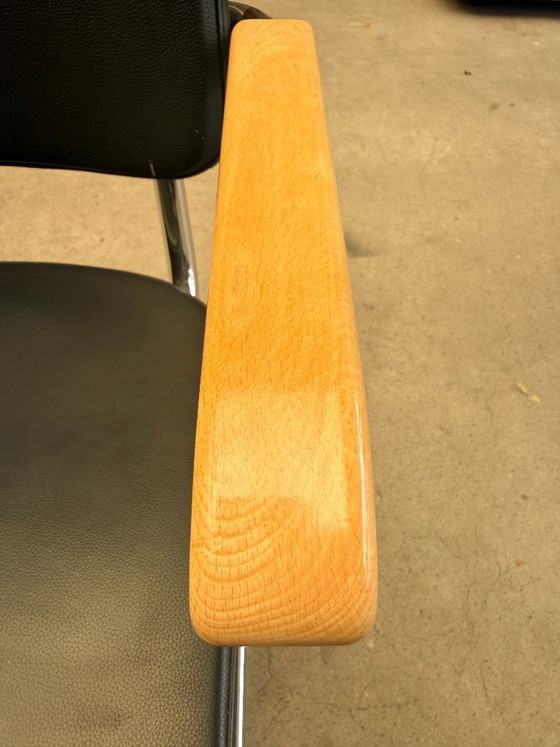 Silla Thonet S64 PV (juego de 4) – Sillas de comedor, Chrome, Leather (photo 8 of 9)