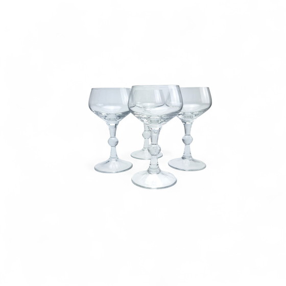 Image 1 of 4 x Rosenthal Verre à vin Calice 1950/60 Verre en cristal