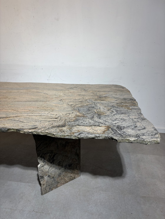 Image 1 of Vintage Quartzite Marble Dining Table