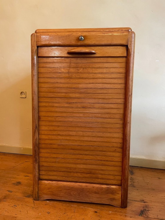 Image 1 of Archivador con persiana Armario de música 1950s Francés