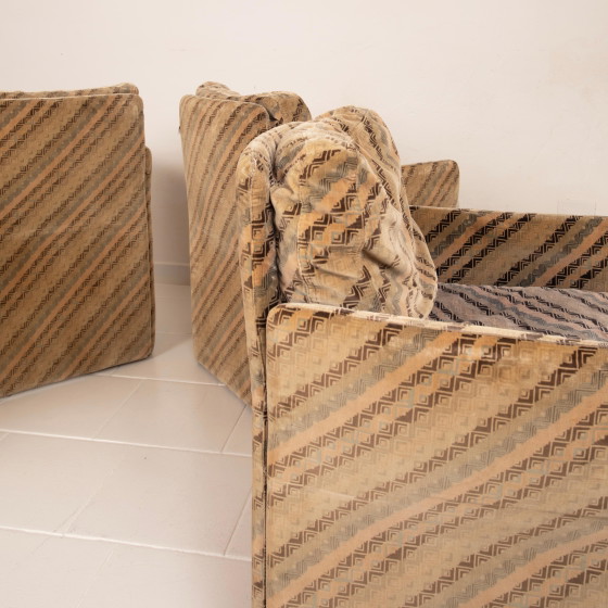 Set van 4 Salpol Fauteuils van Angelo Mazzola in samenwerking met Missoni – Velvet (photo 7 of 19)