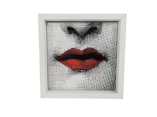 Piero Fornasetti - Bardelli - Ceramic tile including wooden frame - Italy - 2000