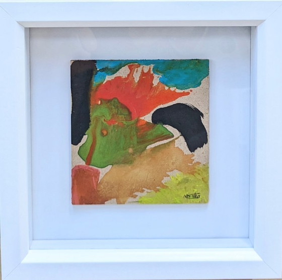 Image 1 of Wild Wood 2 Originele Inkt Abstract Landschap Nigel Waters Gesigneerd Ingelijst Schilderij