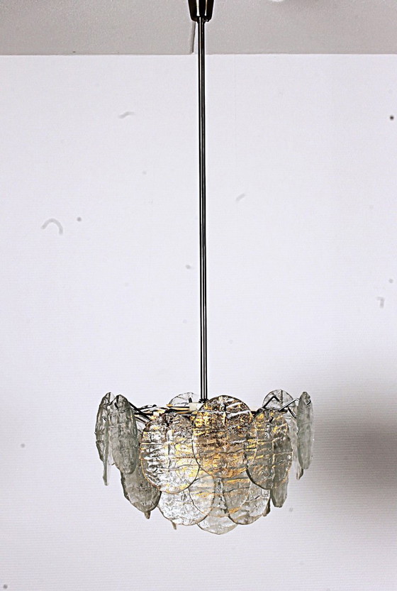 Image 1 of Großer Kronleuchter Kalmar 3423 aus 27-teiligem Eisglas von Carlo Nason