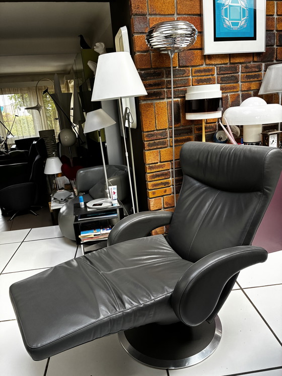 Verstelbare relaxstoel Helical Leolux – Leather, Metal (photo 6 of 9)