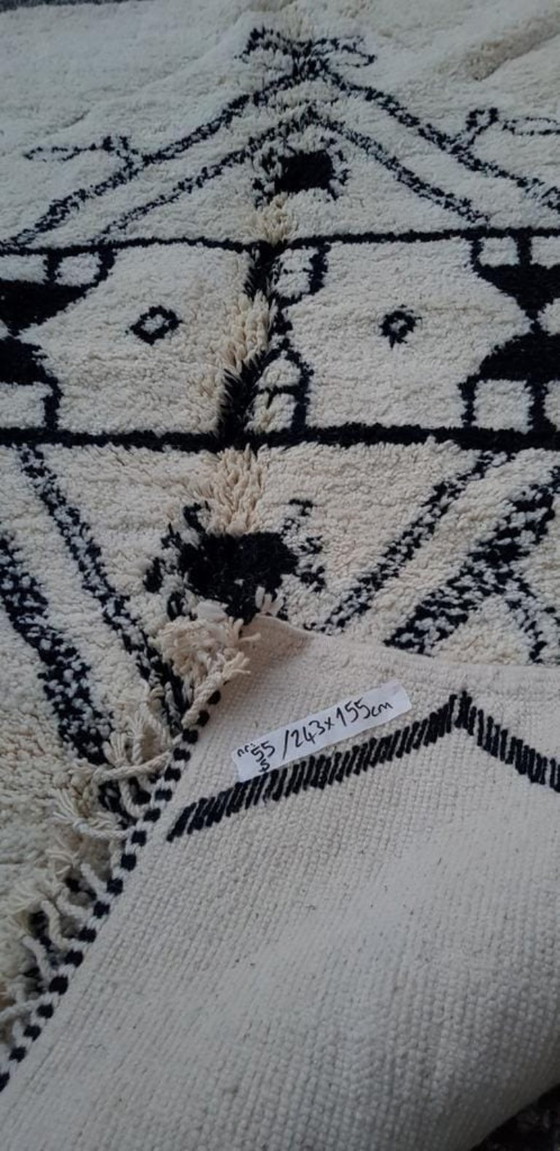 Image 1 of Handgeknoopt Berber kleed wol 243x155cm