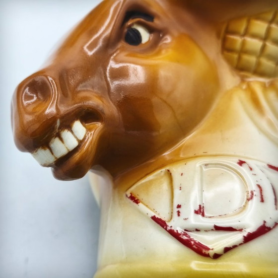 Image 1 of Keramische karaf in de vorm van een superhelden-ezel van Jim Beam, VS, jaren 80.
