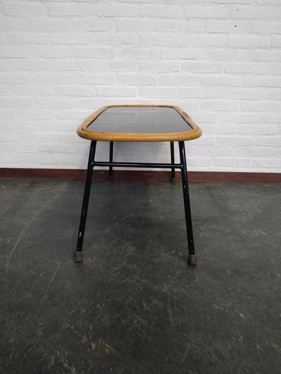 Image 1 of  Rohé Noordwolde salontafel in rotan met zwart glas