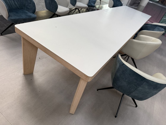 Image 1 of Mesa de trabajo Arco Fat de madera de roble y cera blanca 450