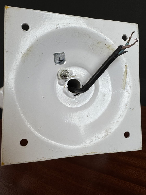 Image 1 of Lámpara de techo con forma de palmera opalina de los años 80.