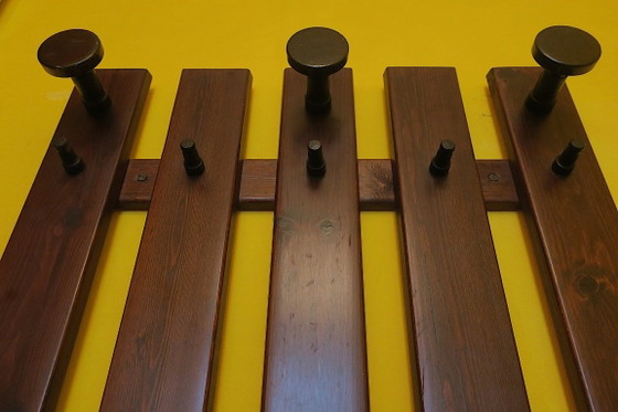 Kapstok en hoedenrek uit het midden van de 20e eeuw, jaren 60. – Kapstokken, Wood (photo 6 of 9)
