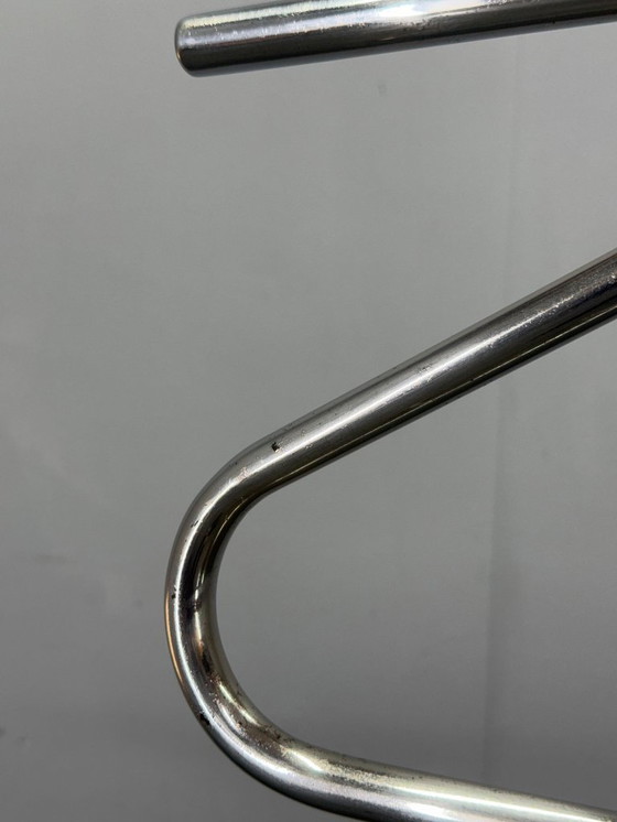 Image 1 of Valet de ropa cromado Bauhaus de la década de 1930, Checoslovaquia
