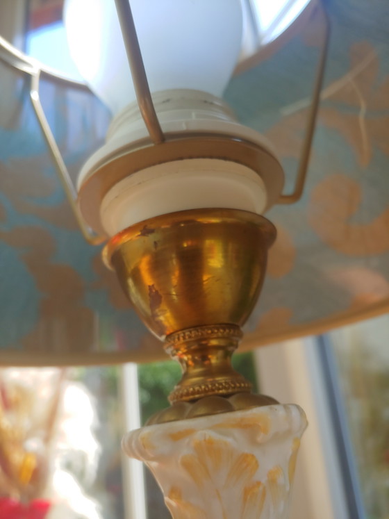 Image 1 of Lampada da tavolo in porcellana dipinta a mano, Napoli