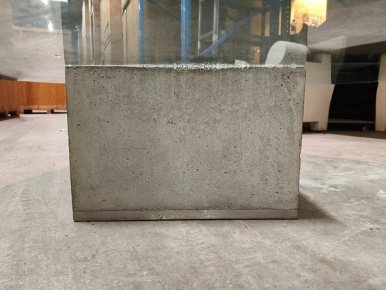 Image 1 of Sergio & Giorgio Saporiti 'Sapo' Coffee Table in Concrete and Glass