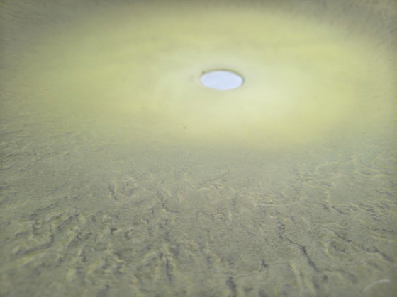 Image 1 of Lámpara colgante Art Déco Ø56 cm - Cristal opalino y latón - ca. 1935