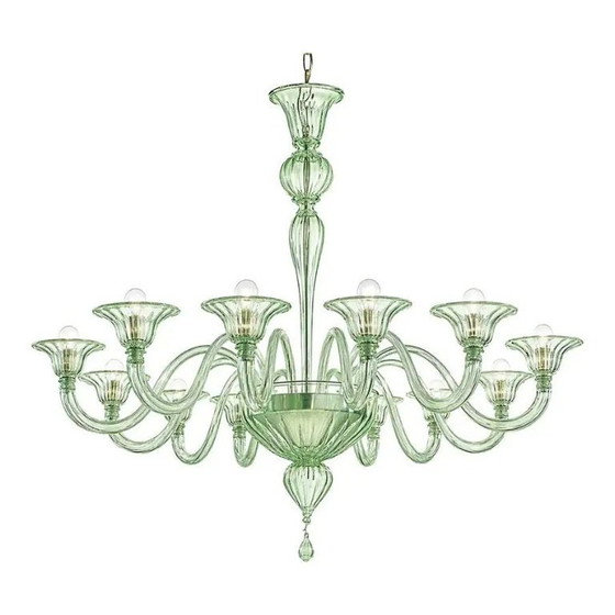 Image 1 of Modern Rigadin Murano Glass Chandelier by Simoeng