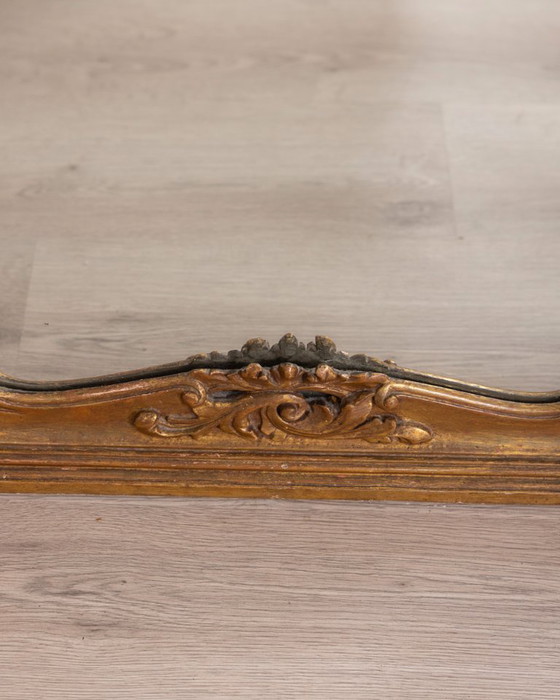 Image 1 of BAROKKE STIJL VERGULDE HOUTEN WANDSPIEGEL UIT HET BEGIN VAN DE 20E EEUW