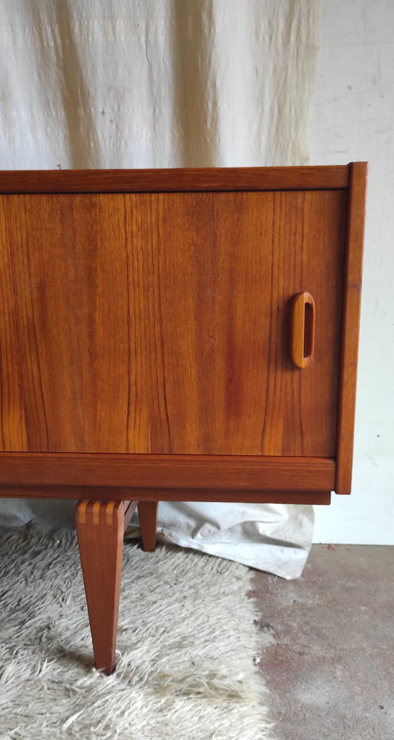 Image 1 of Dressoir van teakhout in Scandinavische stijl - Arnø meubels - jaren 1950/60