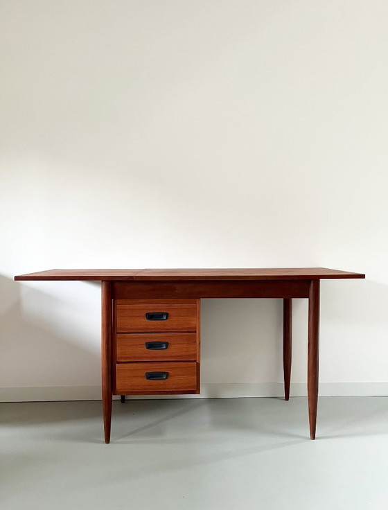 Bureau Arne Vodder Drop Leaf Desk, Jaren 60 – Wood (photo 2 of 10)