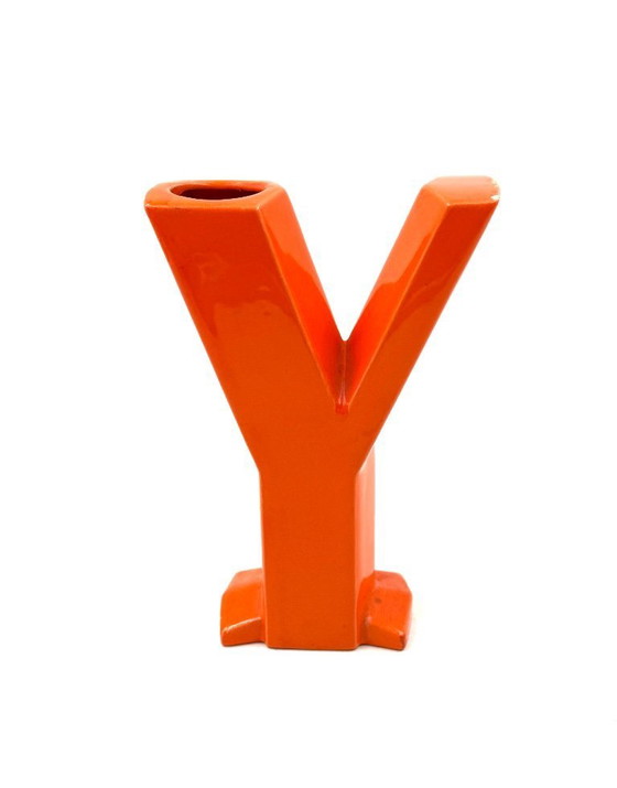 Image 1 of Vaso solifleur in ceramica a forma di lettera Y, Marcel Radureau Francia, 1970 ca. 1970