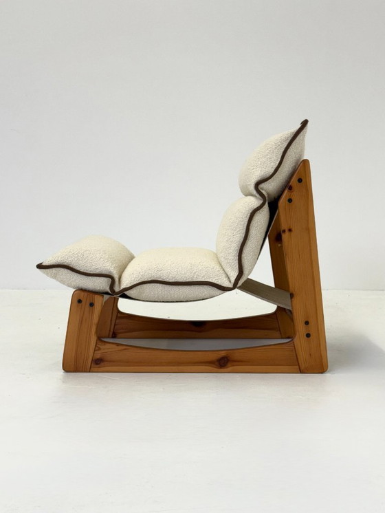 Image 1 of Italienischer Sessel von Ibisco aus weißem Bouclé